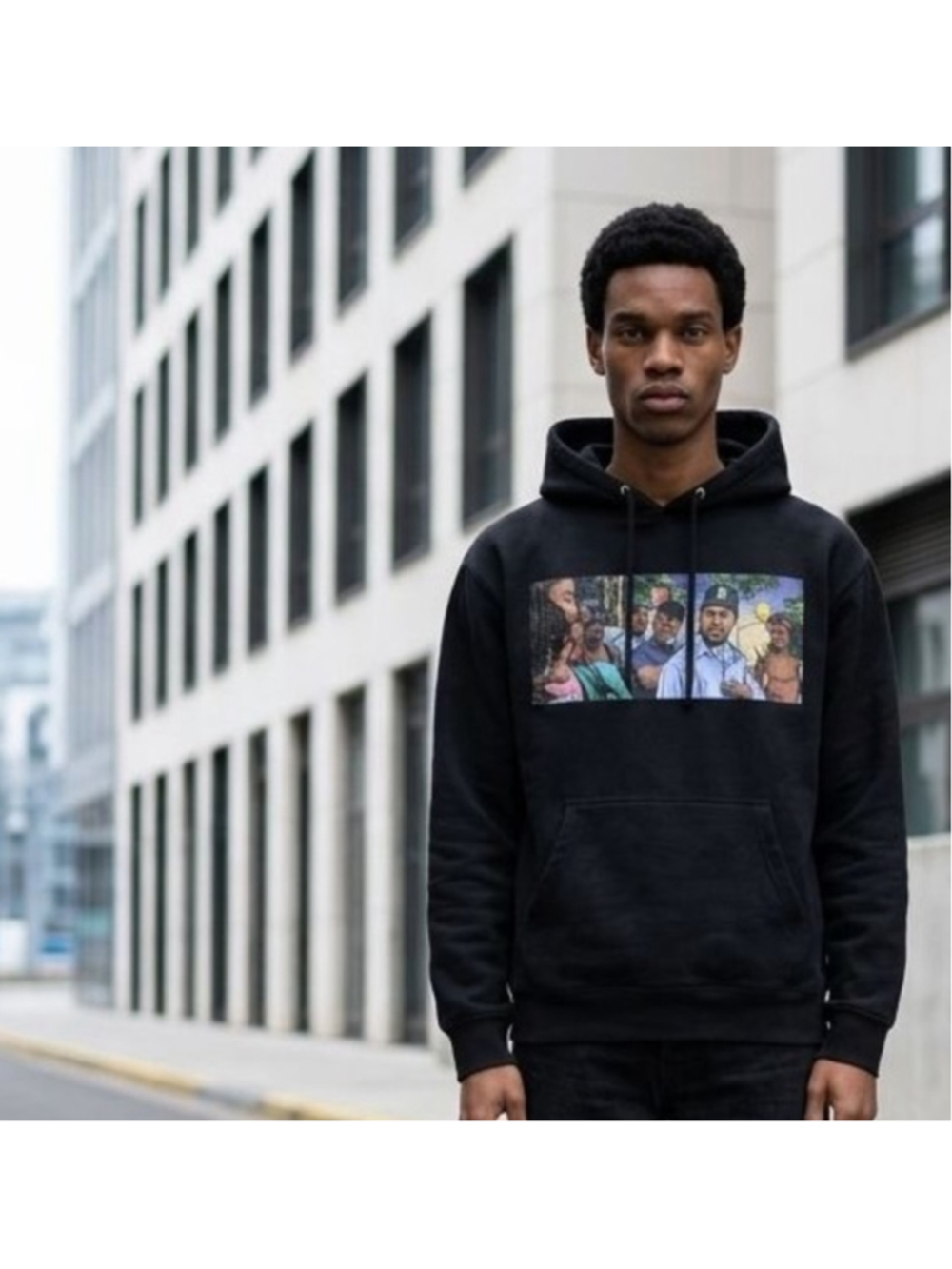 Unisex DGK Black Graphic Print Hoodie Small Hip Hop Streetwear Casual Layering